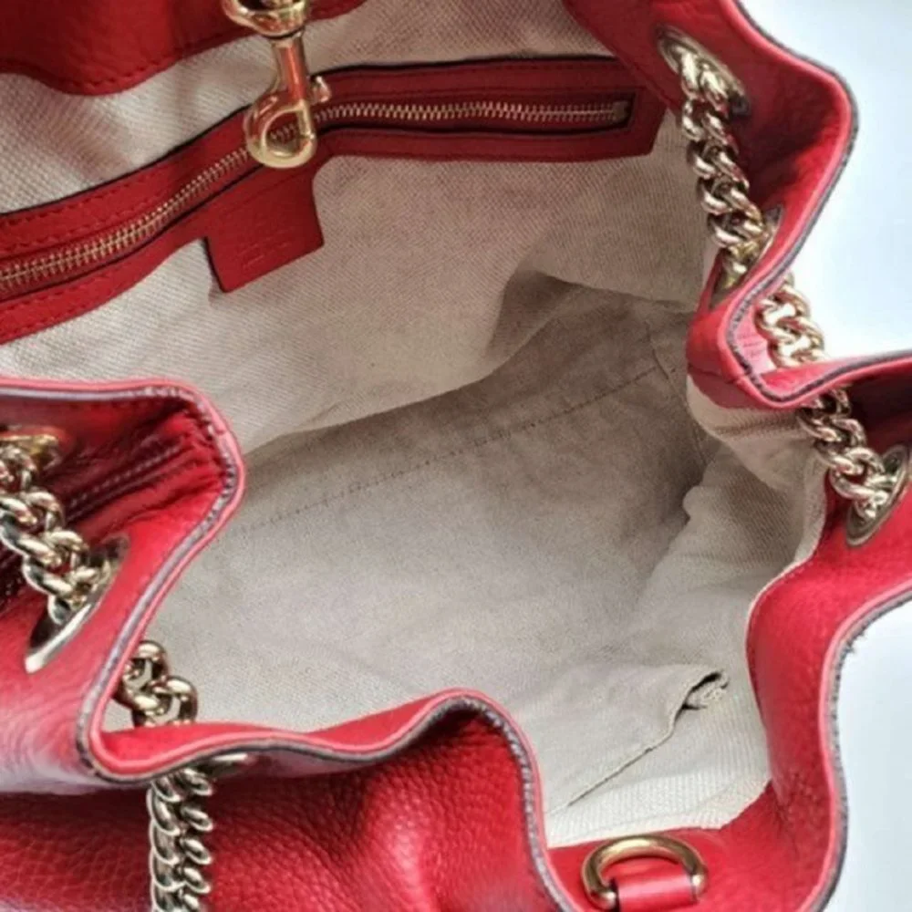 Gucci Soho Medium on Chain Leather Shoulder Bag - Picture 9 of 16